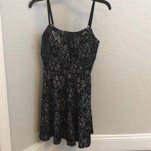 Speechless Black Silver Cocktail Dress